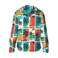 thumbnail image 3 of Balery Colorful Hawaii Palms Men's Women's UPF 50+ Sun Protection Lightweight Hoodie Performance Long Sleeve Shirt for Fishing Running-Medium, 3 of 9