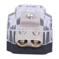 thumbnail image 4 of Bloque de distribución de energía de 2 vías para reparación de audio de automóvil, distribuidor de tierra. Aleación de zinc, 4 of 9