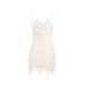 thumbnail image 5 of Girls On Film - Vestido de Flecos Diseño Chevron para Mujer (Blanco), 5 of 6