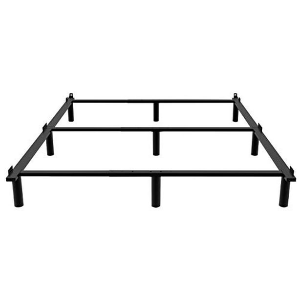 Ziyoo Adjustable Metal Bed Frame For Box Spring Heavy Duty 9 Leg Support Base And Mattress Set Fits Full Queen King Cal Size Com Ziyoo Adjustable Metal Bed Frame For, How To Adjust Bed Frame From Queen King