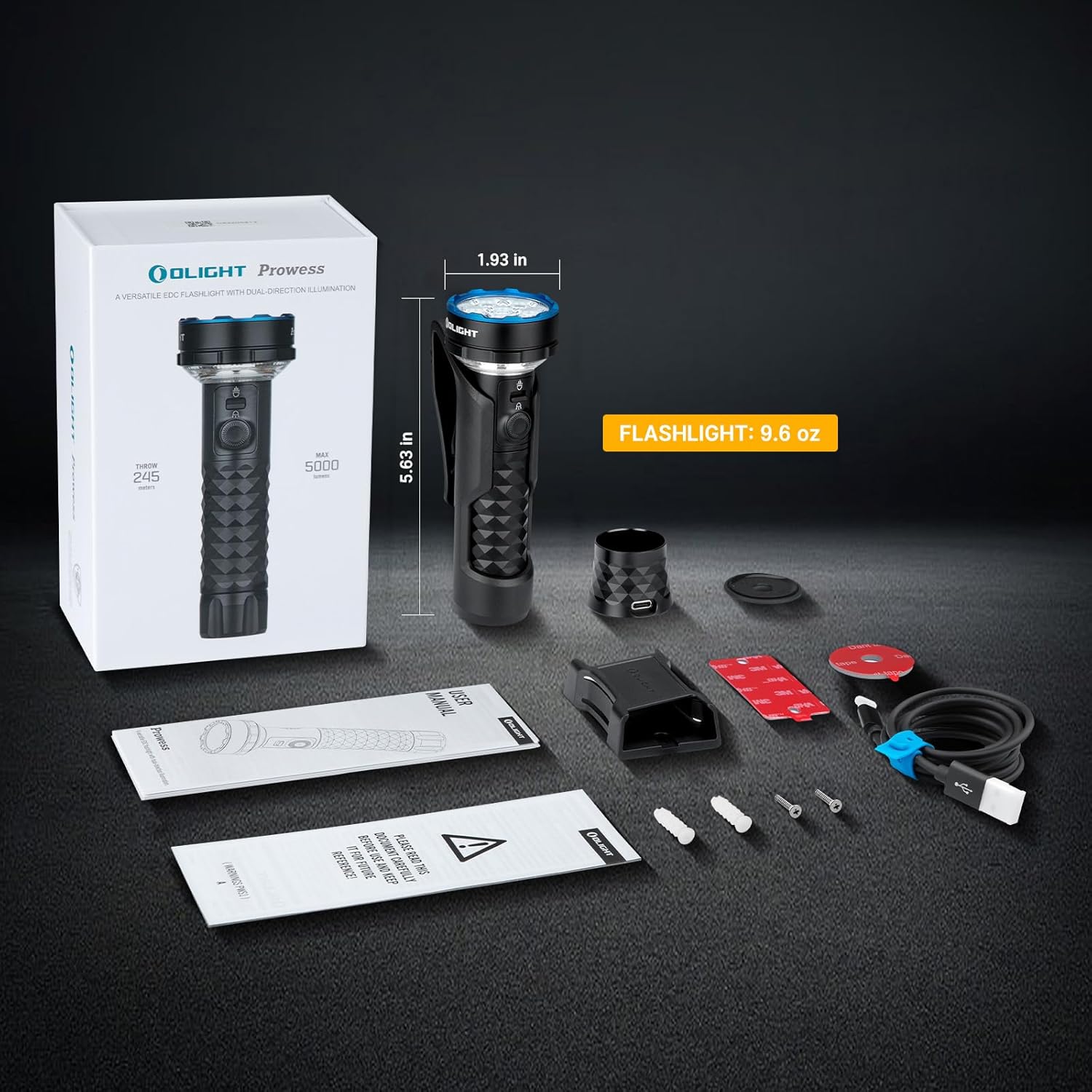 OLIGHT Prowess Rechargeable High Lumen 5000 Lumens Multifunctional