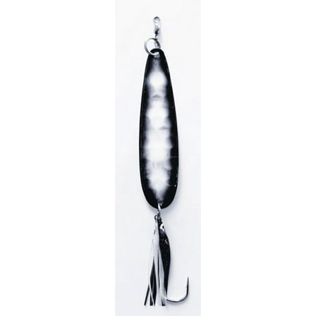 McOmie's 3 7/8" Salmon Glow Spoon w/ Black Pearl