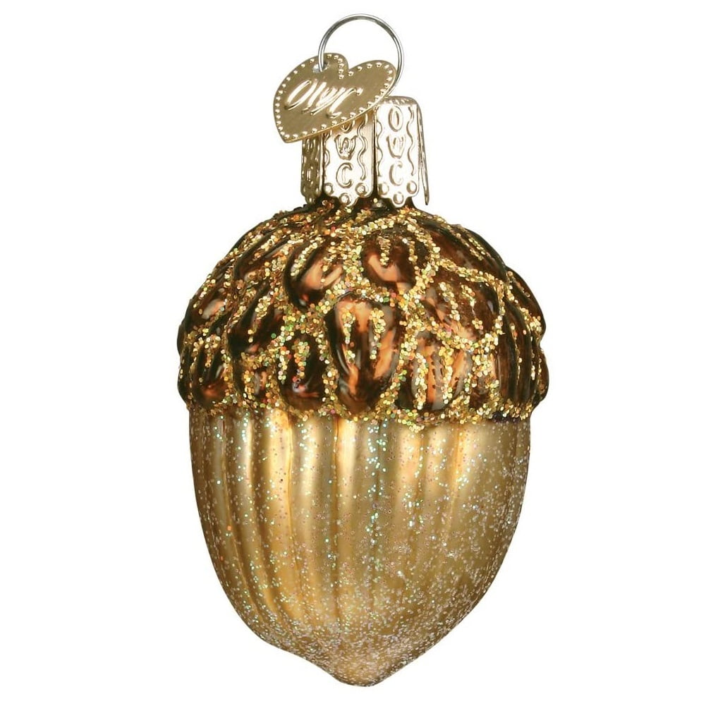 Acorn Old World Christmas Blown Glass Ornament 28075 Tree Decoration ...