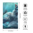 thumbnail image 2 of Kdxio Hand Towel Cat Underwater Fantasy for Bathroom Kitchen Fingertip Bath Towels 27.5 x 16 Inch Home Hotel Gym Laundry Room, 2 of 5
