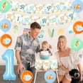 thumbnail image 3 of Surfing Theme First Birthday Decorations - Vintage Surf Backdrop Banners Garland Cake Cupcake Toppers Balloons, The Big One 1st Bday Party Supplies, 3 of 6