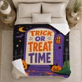 thumbnail image 5 of Halloween Trick Or Treat Time Archway Pumpkin Lights, Festive Halloween Scene, Warm Flannel Blanket for Living Room and Family Room, Art Lovers Halloween Gift, Festive Home Decor, 5 of 9