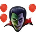thumbnail image 3 of LoonBalloon 36" Count Dracula Foil Balloon Set with 4 Latex Balloons – Scary Halloween Party Decoration, 3 of 4
