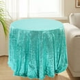 thumbnail image 6 of kladzum Round Tablecloth Glitter Wedding Glitter for Wedding Parties 47x47" in A Variety of Colors Table Cloth, 6 of 7