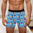 thumbnail image 4 of KHONTS Men's Personalized Boxers Husband Boyfriend Funny Boxers DIY Valentine's Day Birthday for Him Sky Blue S, 4 of 8