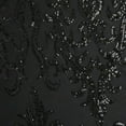 thumbnail image 3 of Zelouf Melanie Placement Sequin Mesh  , Sewing, DIY, Crafts Fabric by the Yard, Black, 3 Yard, 3 of 3