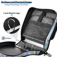 thumbnail image 4 of FORMRS Zipper Binder with Shoulder Strap 2-inch Ring 500 Sheet Capacity File Bag, Blue Floral Window, 4 of 5