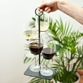 thumbnail image 6 of True Iron Hover Flight Server Holds 4 Wine Glasses for Party, Hosting Gifts, 6 of 8