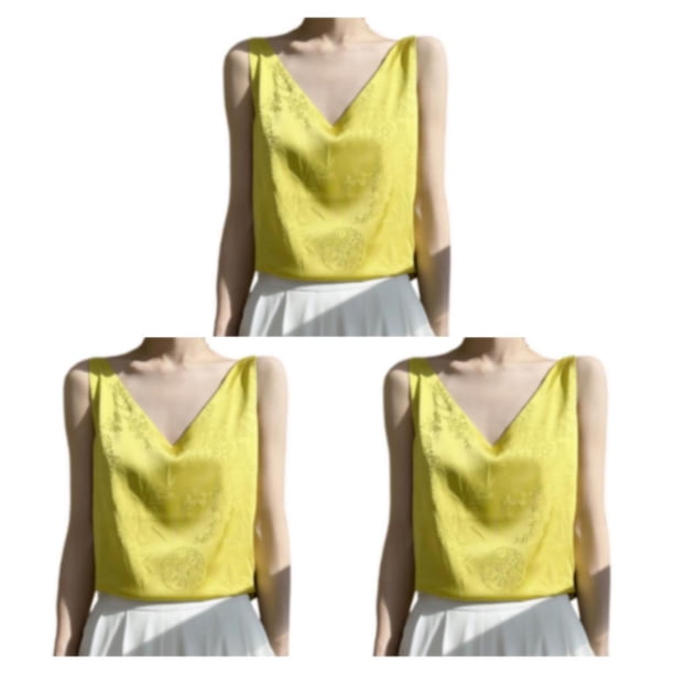 Sonducket Colección de camisetas sin mangas Top para mujer - Camiseta de fibra ligera cómoda y elegante Top Tops Mujer Camisola Verano A36 Type1 NO1
