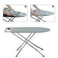 thumbnail image 4 of Ironing Board Cover and Pad,Silicone Coating Standard Size 15x54 Extra Heavy Duty Thick Padding,Resist Scorching Gray and White Patterned, 4 of 7