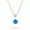 Blue, variant on Womens Classic 1CT Opal Pendant Necklace Rose Gold Plated Sterling Silver Birthstone