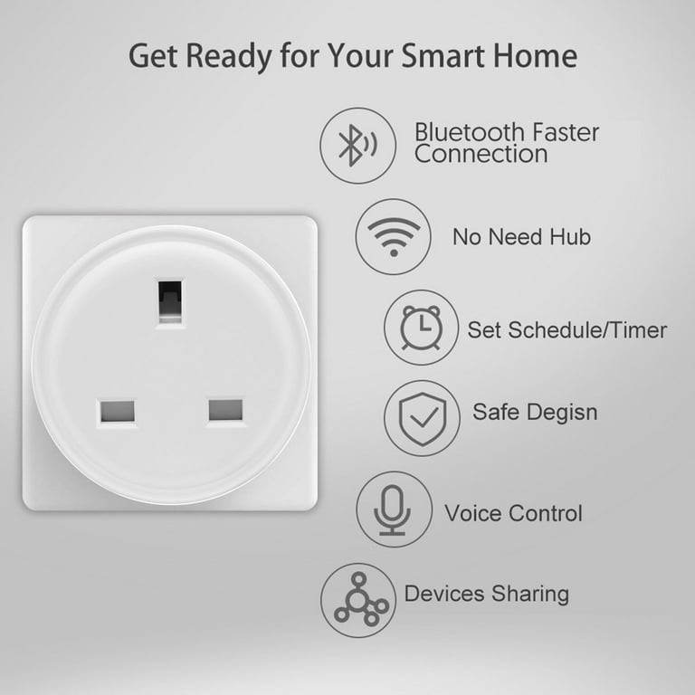 Avatar Controls Alexa Smart Plugs, WiFi Outlet Socket, Smart Outlets Remote Control Timer/On/Off Switch, Work with Google Home/IFTTT, App Control, ETL