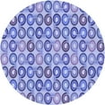 thumbnail image 1 of Ahgly Company Machine Washable Indoor Round Transitional Pastel Blue Area Rugs, 4' Round, 1 of 7
