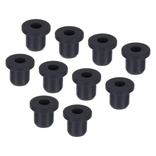 Unique Bargains Black Rubber Grommet 0.5 Inch OD 0.2 Inch ID, 10Pcs Seal Protection Cable Grommets Flexible Cable Pipe