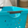 thumbnail image 7 of IRIS USA 2Pack Plastic Medium Square Clothes Laundry Basket, Teal, 7 of 7