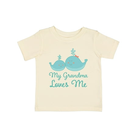 

Inktastic My Grandma Loves Me Gift Baby Boy or Baby Girl T-Shirt