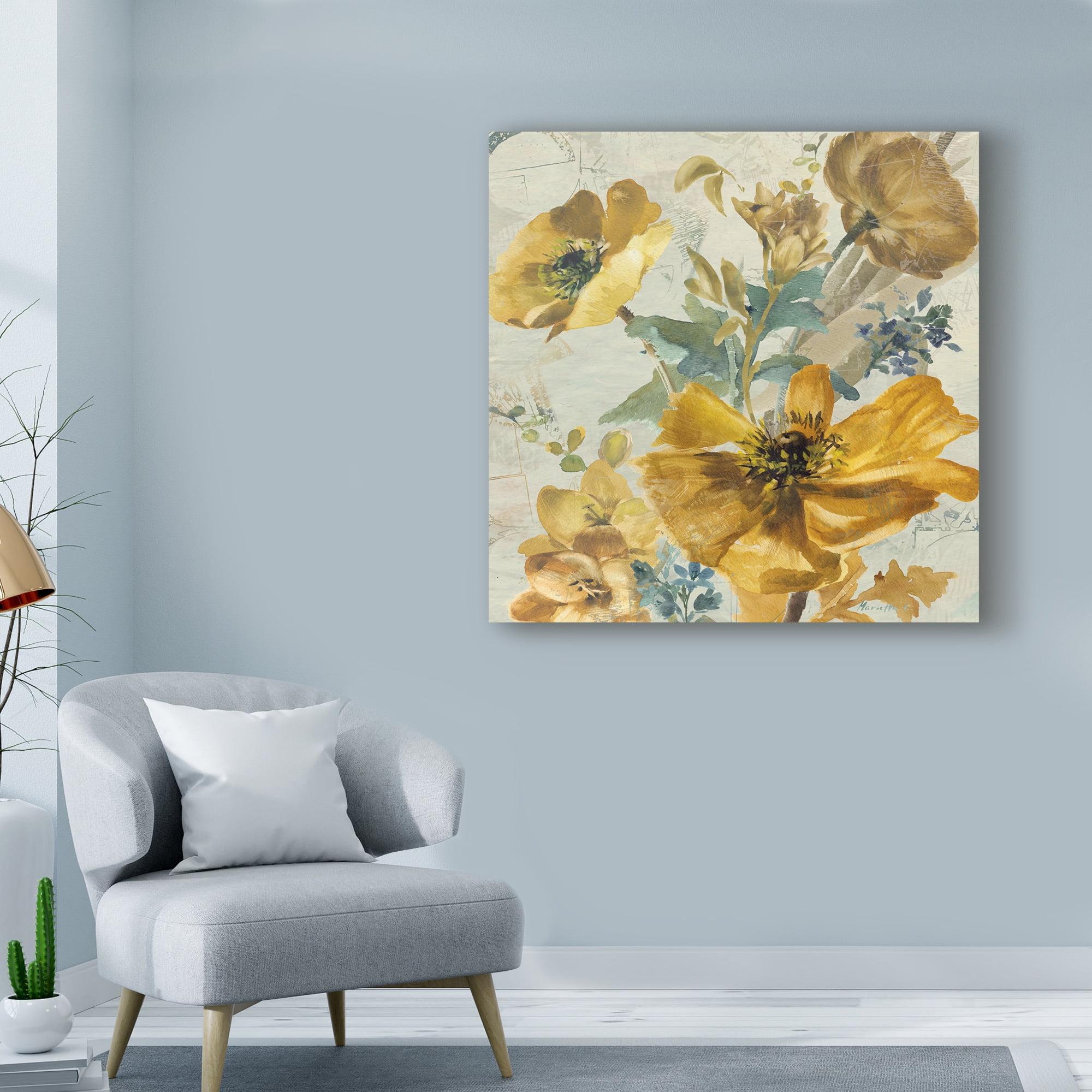 Trademark Fine Art 'Wildflowers Bouquet 1' Canvas Art by Marietta Cohen Art And Design