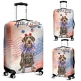 thumbnail image 2 of 4th of July Wirehaired Pointing Griffon Celebrates Independence Day Travel Luggage Cover Dog Lover Suitcase Dust Protective Decor - 12010, 2 of 5
