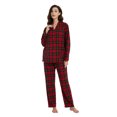 thumbnail image 3 of Kolipajam Women's 100% Cotton Flannel Pajama Set Cozy Drawstring Waist Winter Pjs for Women XXL, 3 of 5