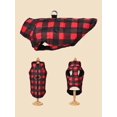 thumbnail image 1 of 1pc Waterproof And Windproof Plaid Contrast Color Pet Jacket, Thickened For Medium And Small Dogs And Cats, Suitable For Autumn And Winter, 1 of 4