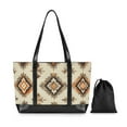 thumbnail image 7 of FORMRS Canvas Laptop Tote Bag for Women with 15.6" Computer Compartments Shoulder Handbag, Geometric Designs, 7 of 7