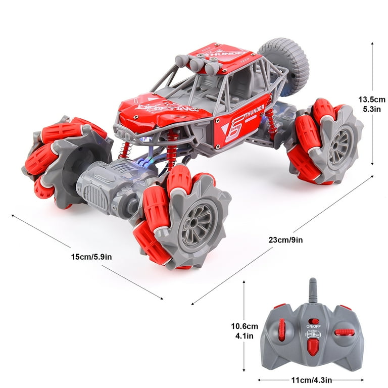 RC Car for Kids Take Apart Toy Car DIY Assembly Car Toy 2.4GHz Remote Control Touring Car Kids Construction Car with LED Light Fast Rotation