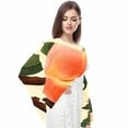 thumbnail image 4 of Peach Elegant Chiffon Yarn Hair Scarf | Breathable Silk Scarf for Women | Translucent Headscarf Wrap for Hair Styling - 180*73, 4 of 6