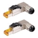 thumbnail image 1 of Conector de terminación de campo Cat8 Stp en ángulo de 90 grados, conector de campo de aleación de Zinc con blindaje completo Rj45, 2 uds., 1 of 5