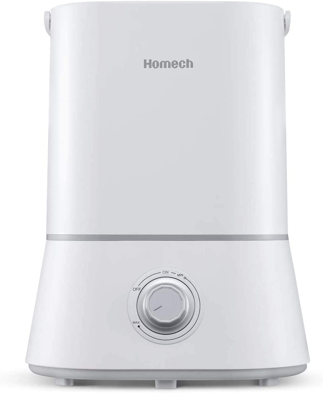 Homech Quiet Ultrasonic Humidifier,Cool Mist Humidifiers for Bedroom Home  Baby (23L/23.23 Gallon) 232-23 Hours,Easy to Clean, 323° Nozzle,Waterless Tank