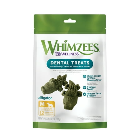 UPC: 0815436015494 | WHIMZEES by Wellness Alligator Natural Grain Free Dental Chews for Dogs  Medium Breed  12 count