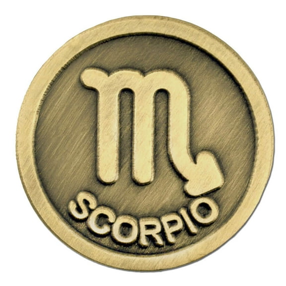 Antique Gold Scorpio Zodiac Scorpion Symbol Lapel Pin