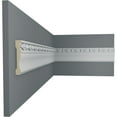 thumbnail image 5 of Ekena Millwork 2 1/4"H x 1/2"P x 94 1/2"L Federal Chair Rail (2-Pack), 5 of 6