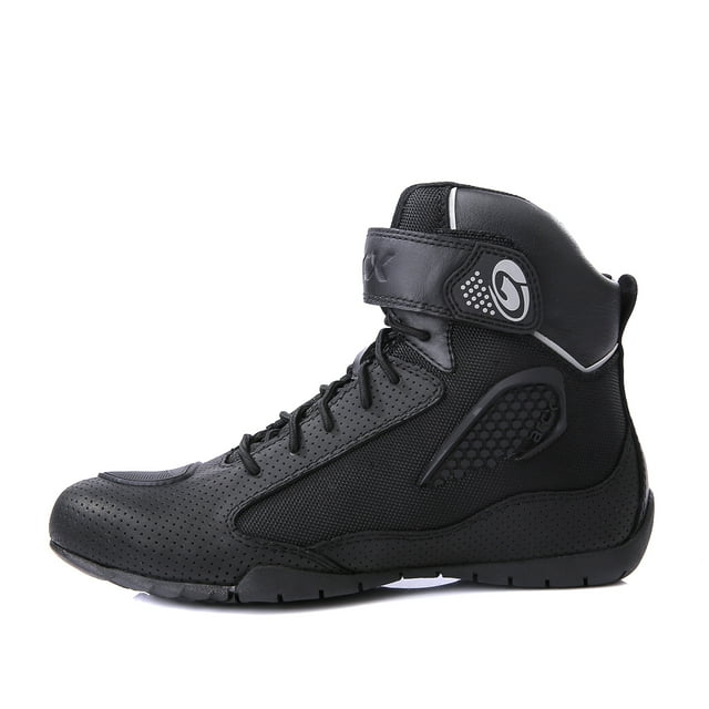 Breathable Motorcycle Boots for All Seasons - Unisex Motorcycle Cycling Shoes,black,37