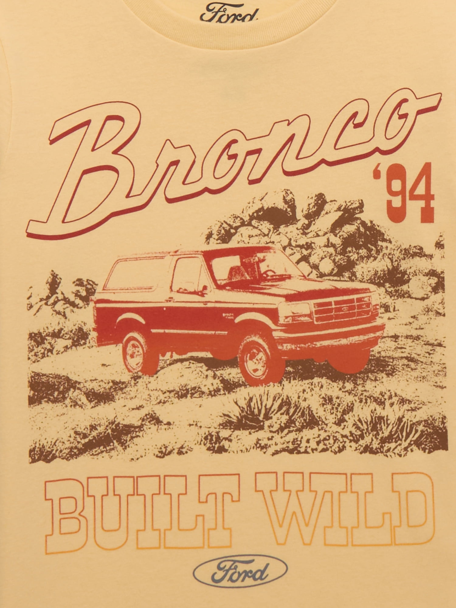 Ford Bronco Boys Graphic Tee with Short Sleeves, Sizes XS - 2XL