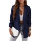 thumbnail image 1 of Chaqueta tipo blazer PRETTYGARDEN para mujer, de otoño, con la parte delantera abierta, azul oscuro, 1 of 6
