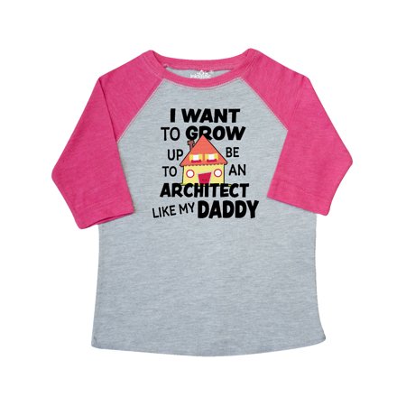 

Inktastic I Want To Grow up To Be An Architect Like My Daddy Gift Toddler Boy or Toddler Girl T-Shirt