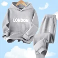 thumbnail image 3 of Conjunto de chándal de dos piezas para adolescentes de 2 a 13 años, sudadera con capucha y pantalones de chándal para primavera y otoño, ropa para niños, trajes deportivos, 3 of 5