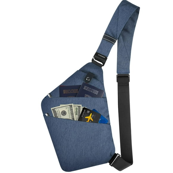 Bandolera VADOO antirrobo para viajes de mujeres y hombres