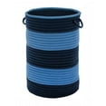 thumbnail image 1 of Color Block Round Basket - Navy/Blue 14''x10'', 1 of 2