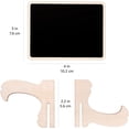 thumbnail image 5 of Letreros rectangulares con caballete para bodas, cumpleaños y eventos: tableros de mensajes de madera portátiles, juego de 20 minipizarras, 5 of 5