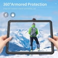 thumbnail image 4 of Waterproof Case for iPad Air 13 Inch Case M3 2025/M2 2024, iPad Pro 12.9 Inch 2018, Built-in Screen Protector/Kickstand/Shockproof Protective Cover, 4 of 6