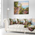 thumbnail image 3 of Designart House near the Sea - Landscape Printed Throw Pillow - 18x18, 3 of 5