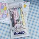 thumbnail image 1 of Jinzhaolai cute cartoon Sanrio student gel pen 6 packs of high-value girl heart press pen, 1 of 4