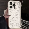thumbnail image 3 of Sanrio-funda de teléfono con estampado de Hello Kitty para iPhone, carcasa de silicona a prueba de golpes para modelos 14, 15 Pro Max, 13, 12, 11, X, XS, XR, 7, 8 Plus, SE 2020, 3 of 5