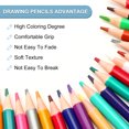 thumbnail image 3 of Uxcell 24 Colors Coloring Pencils Set, Erasable Colored Pencils Coloring Drawing Pencil for Sketching Blending DIY Crafts, 3 of 5
