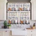 thumbnail image 2 of The Chef Curtain Valances Set Gnome Kitchen Linen Black Buffalo Plaid Kitchen Curtains 36&nbsp;inch Length Rod Pocket Valance and Tiers 3 Piece Set Small Bedroom Bathroom Laundry Decor, 2 of 9